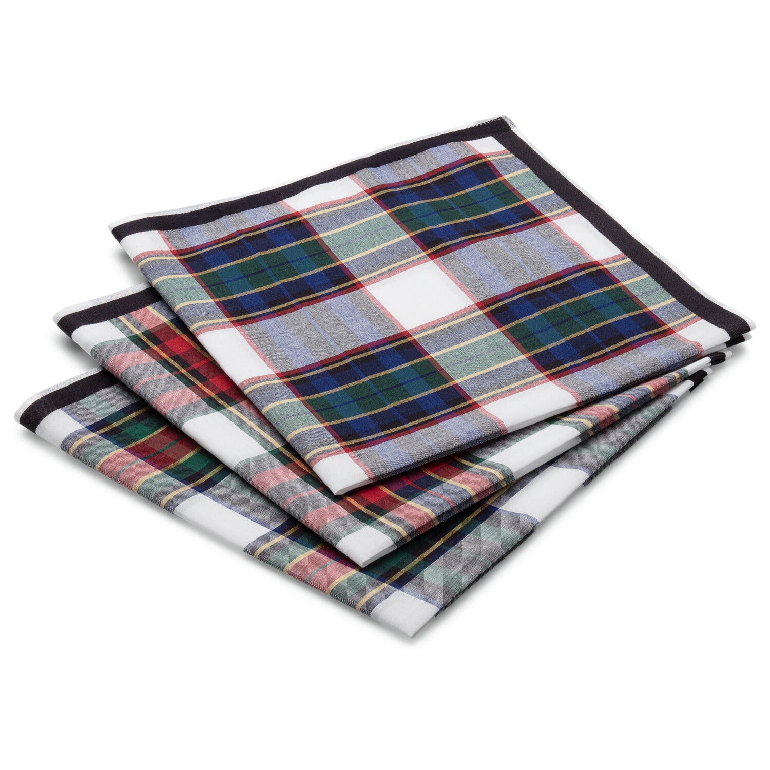 Men's handkerchief check pattern