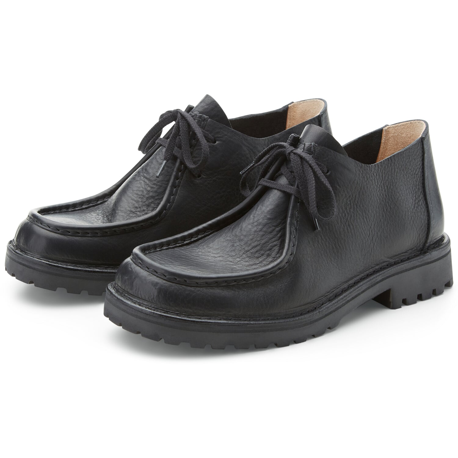 Men's leather lace-up shoe