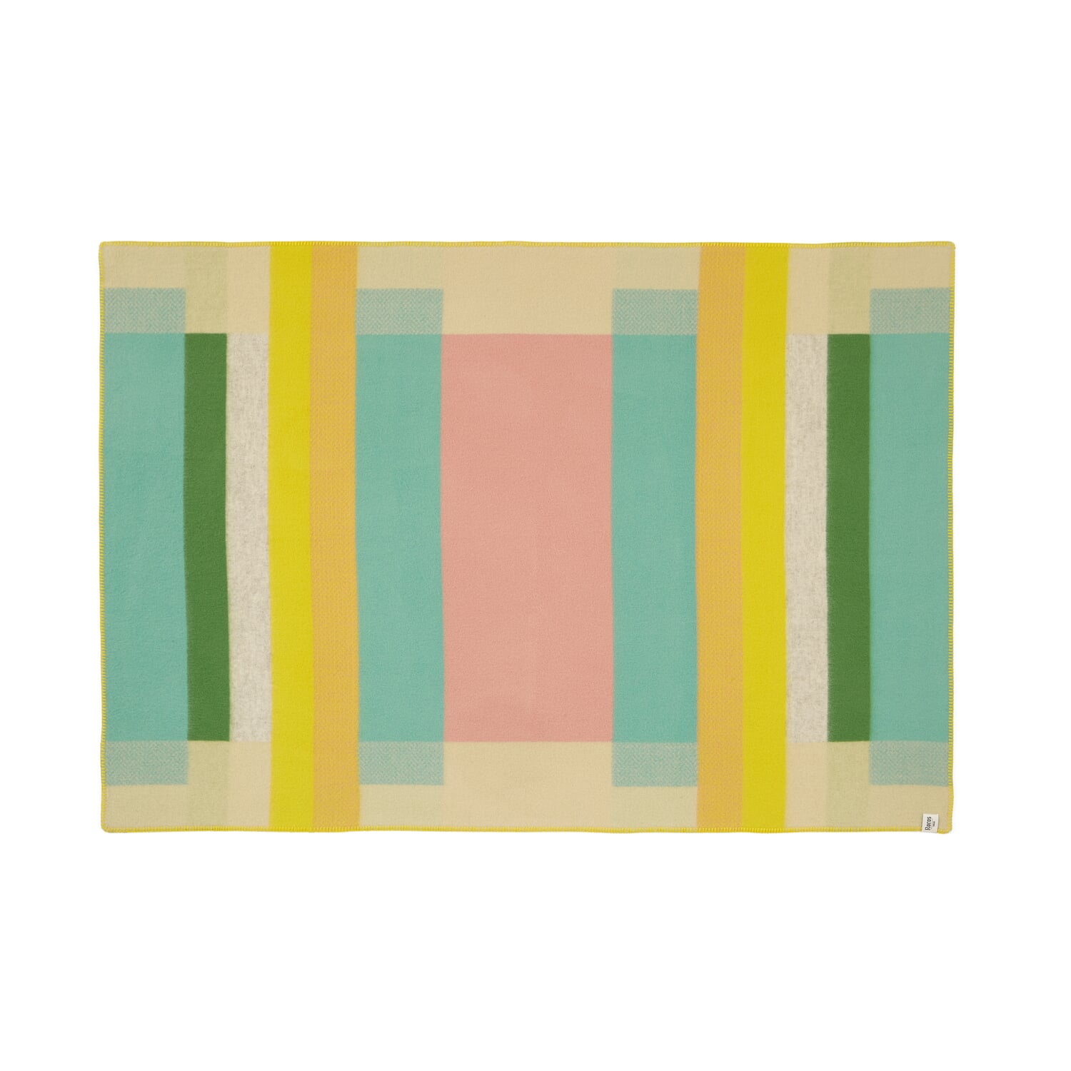 Lambswool blanket Bauhaus style