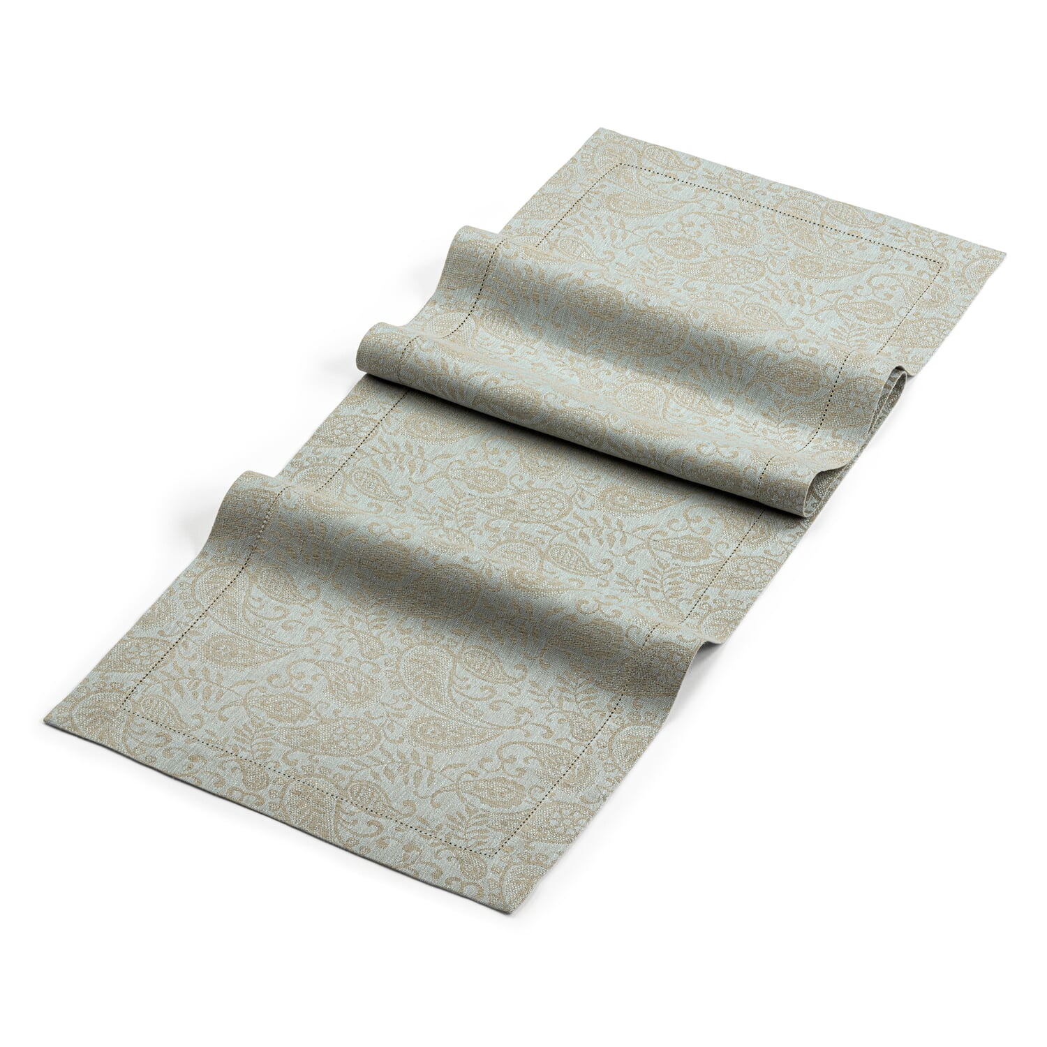 Table runner jacquard linen