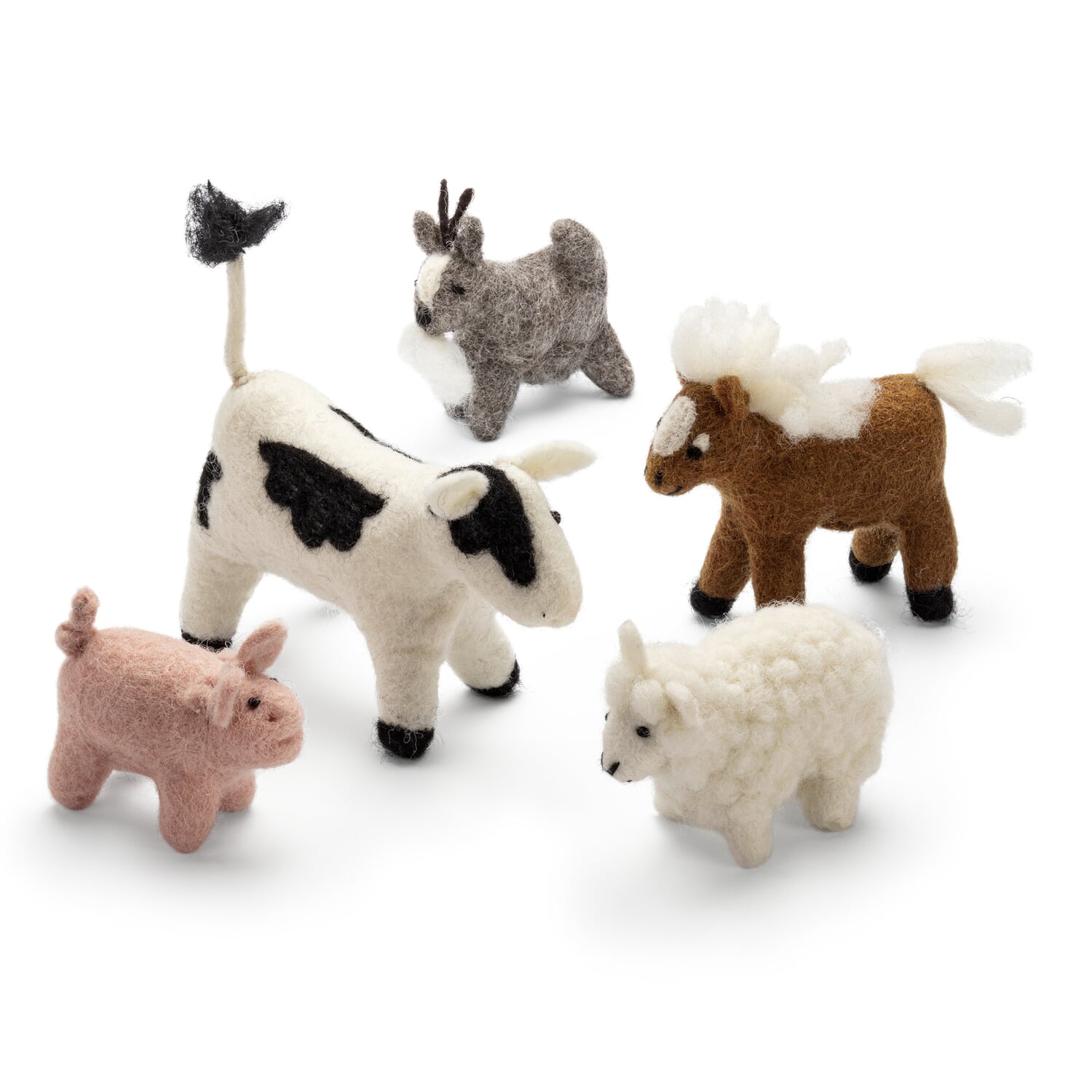 Farm animals felt