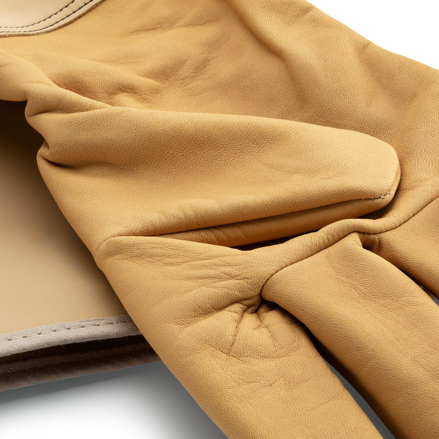 Gardening glove leather long cuff