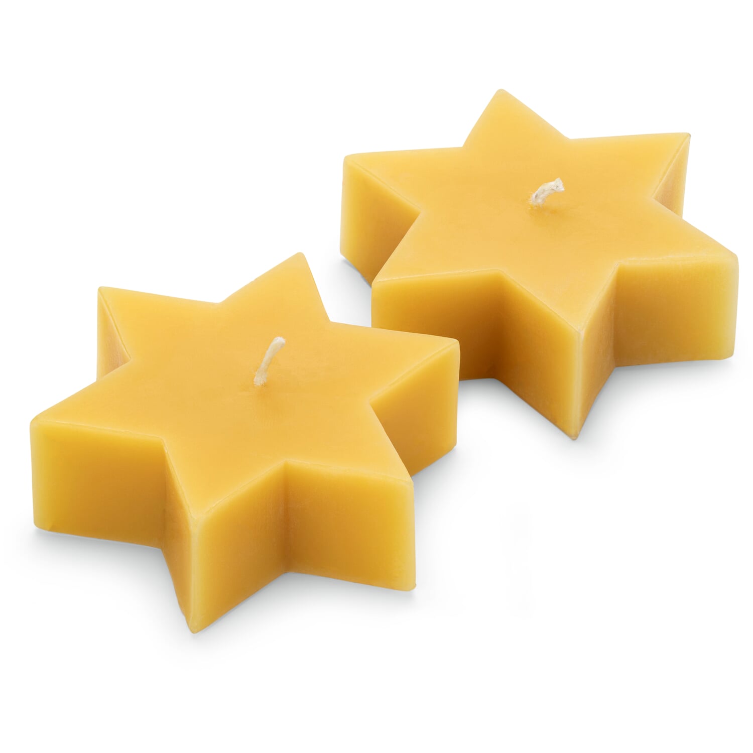 Beeswax tea lights star