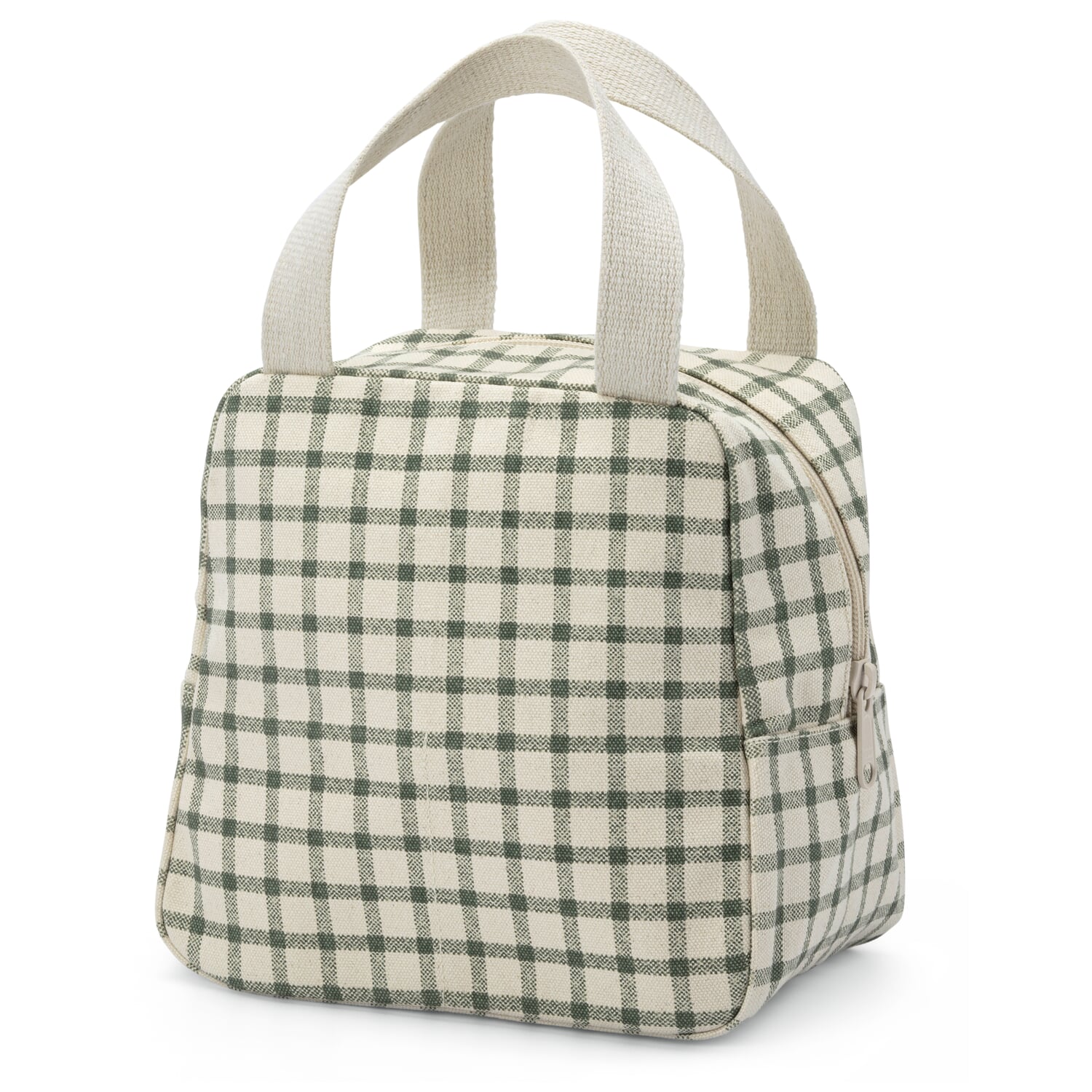 Organizer checkered, natural white-green