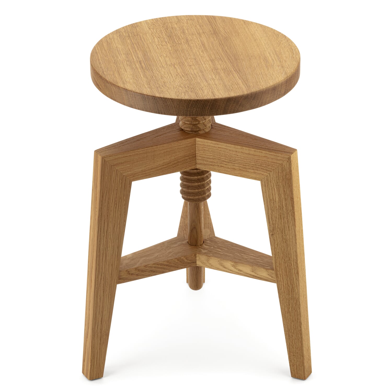 Oak spindle stool