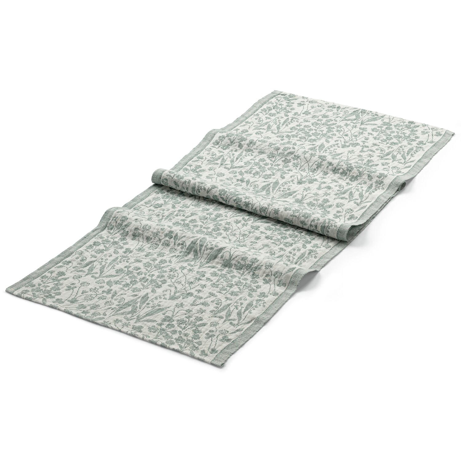 Table runner linen floral