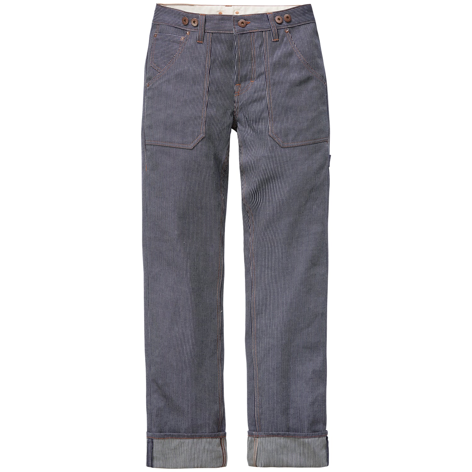Mens Worker Pants Striped