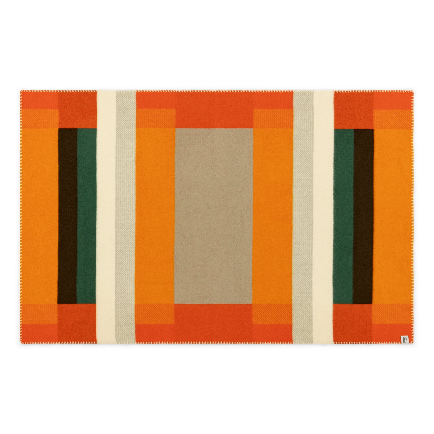 Lambswool blanket Bauhaus style