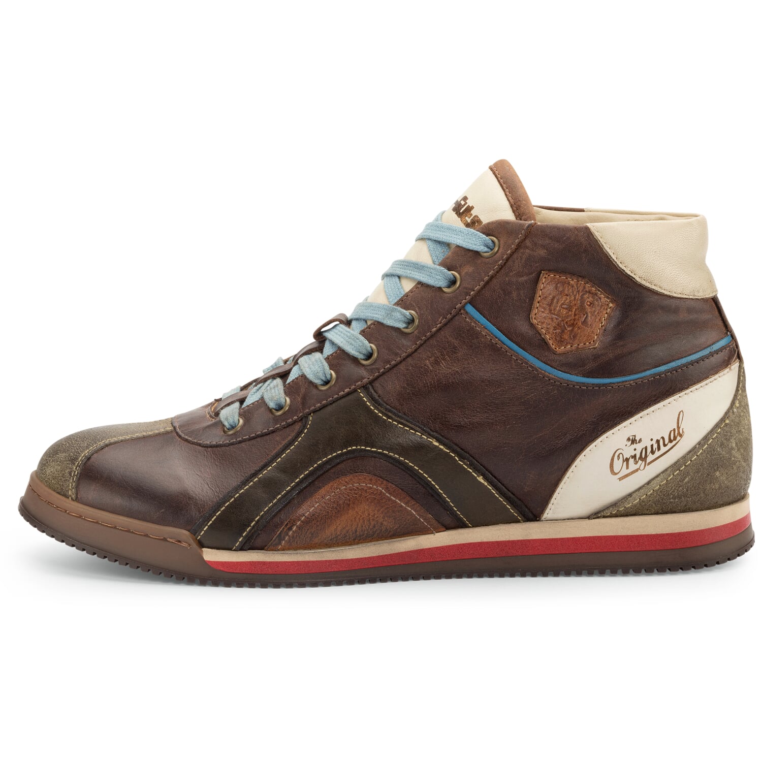 Men's leather sneakers Scudo high