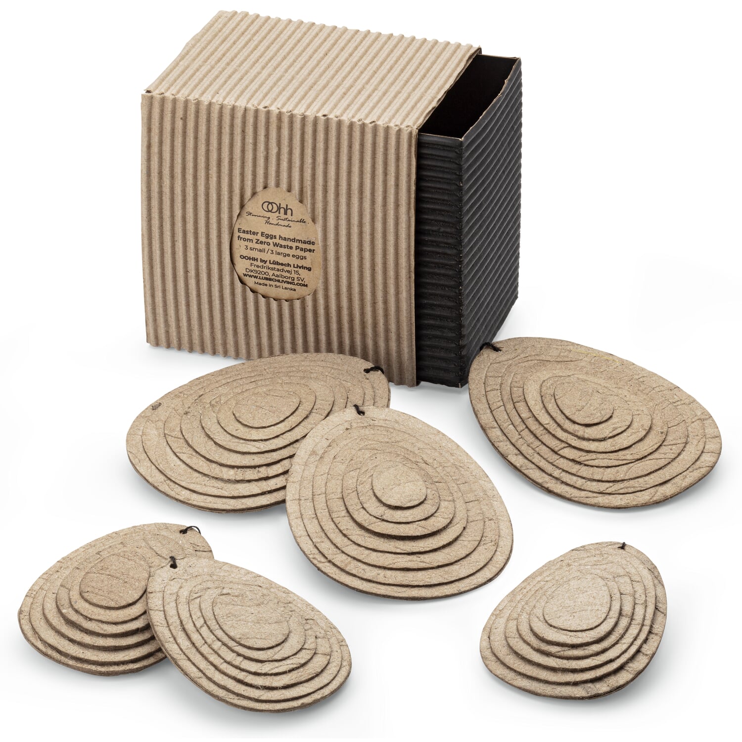 Easter eggs recycled paper