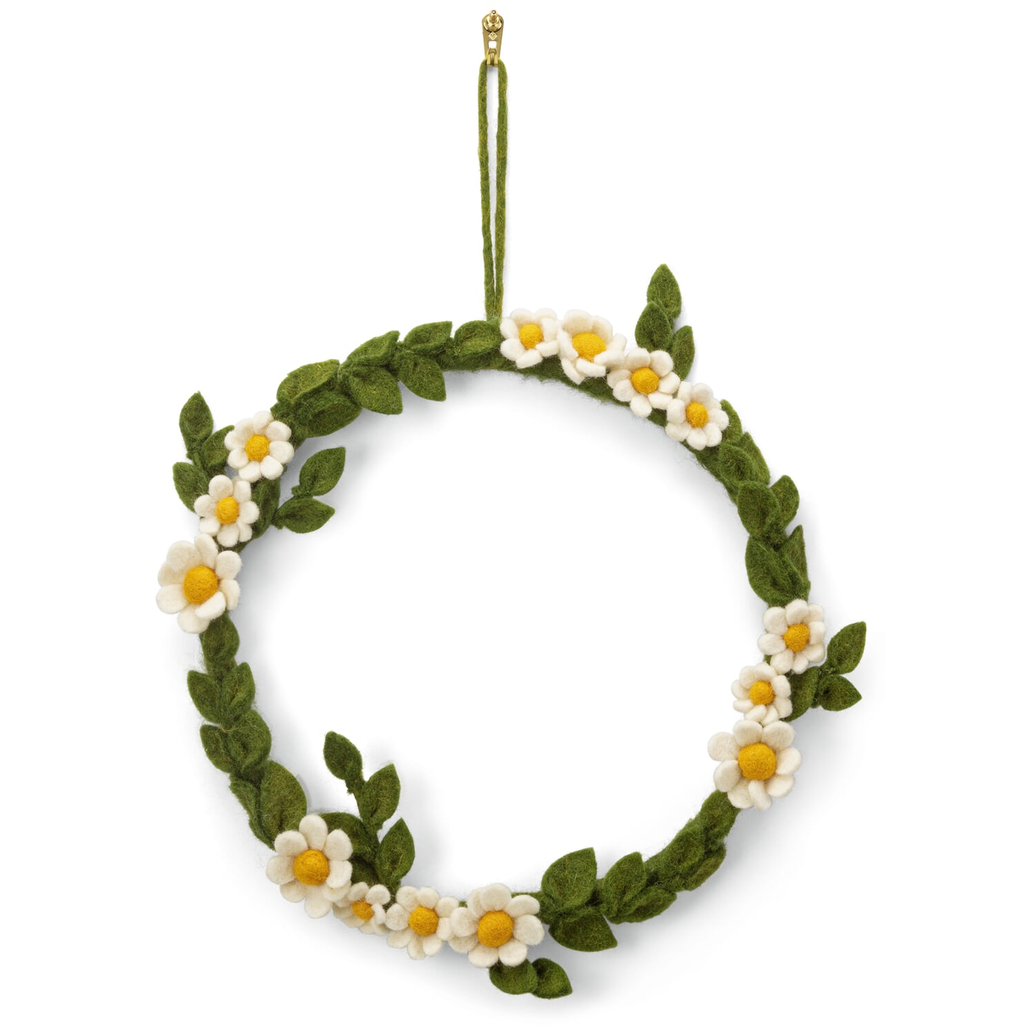Flower wreath felt