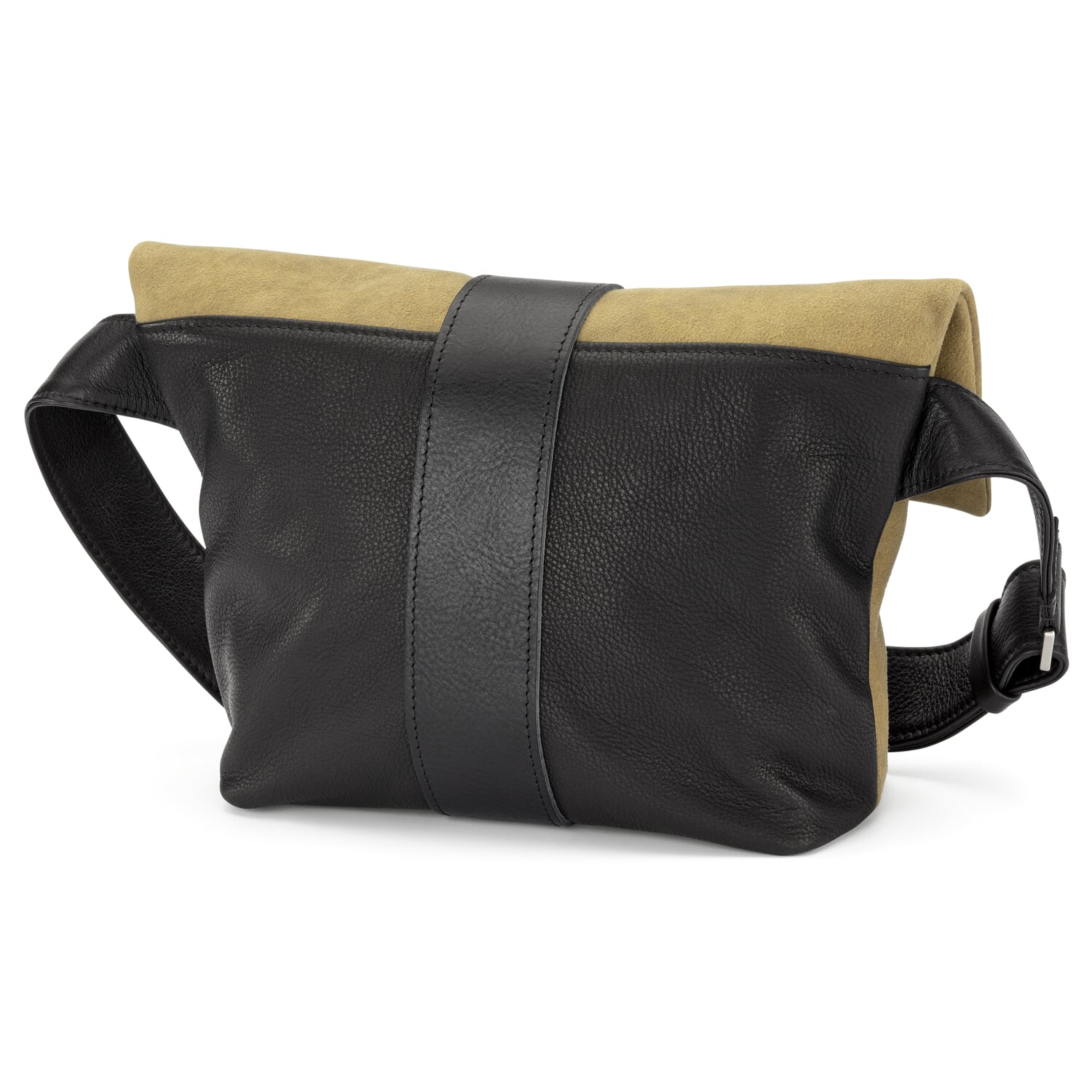 Ladies shoulder bag deerskin, olive