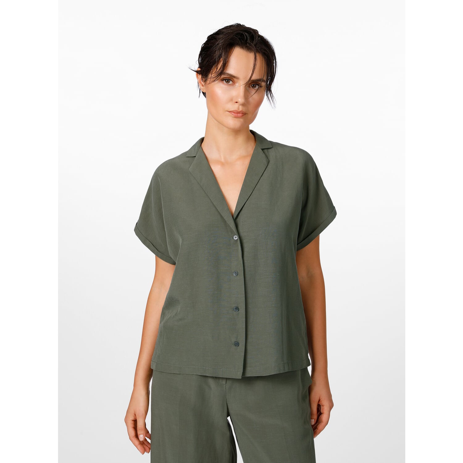 Ladies blouse lapel collar