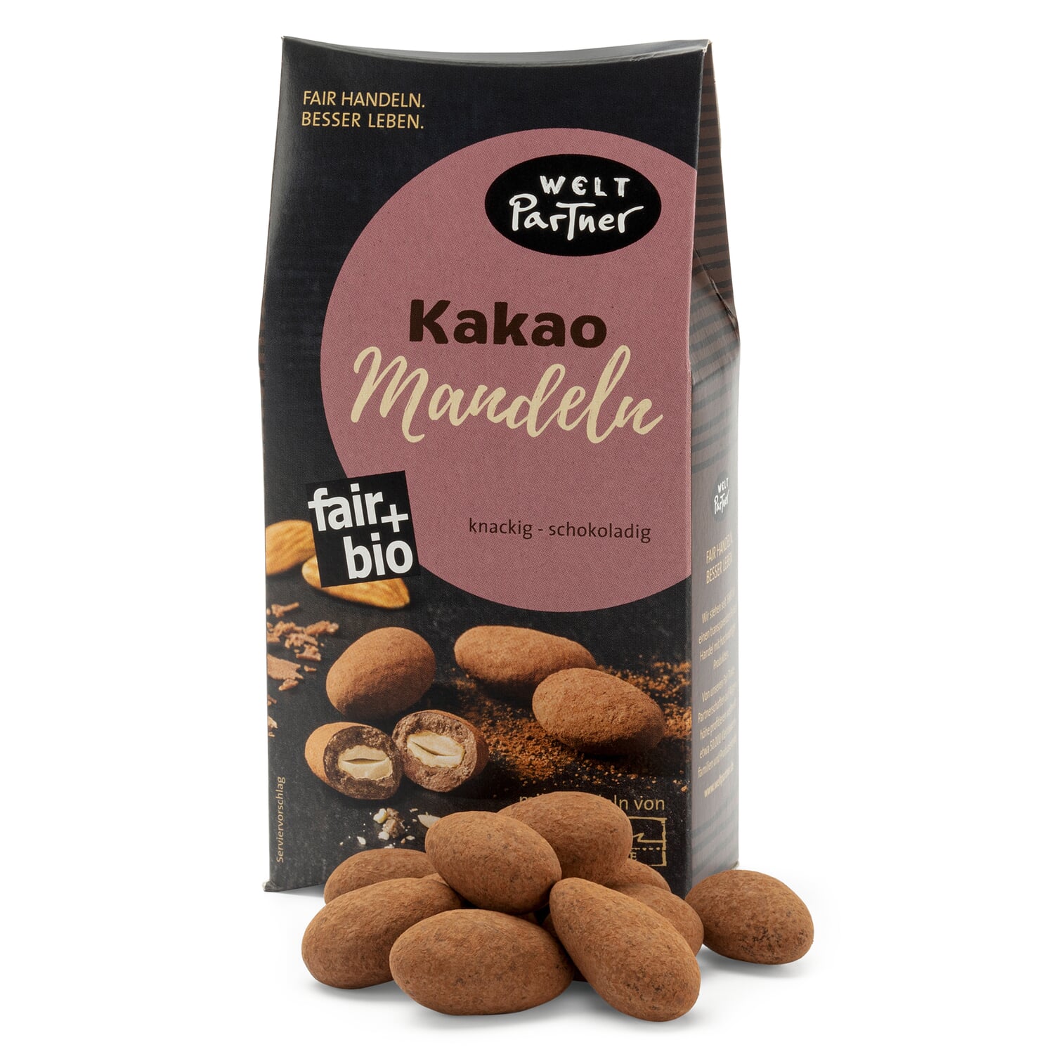 Organic cocoa almonds