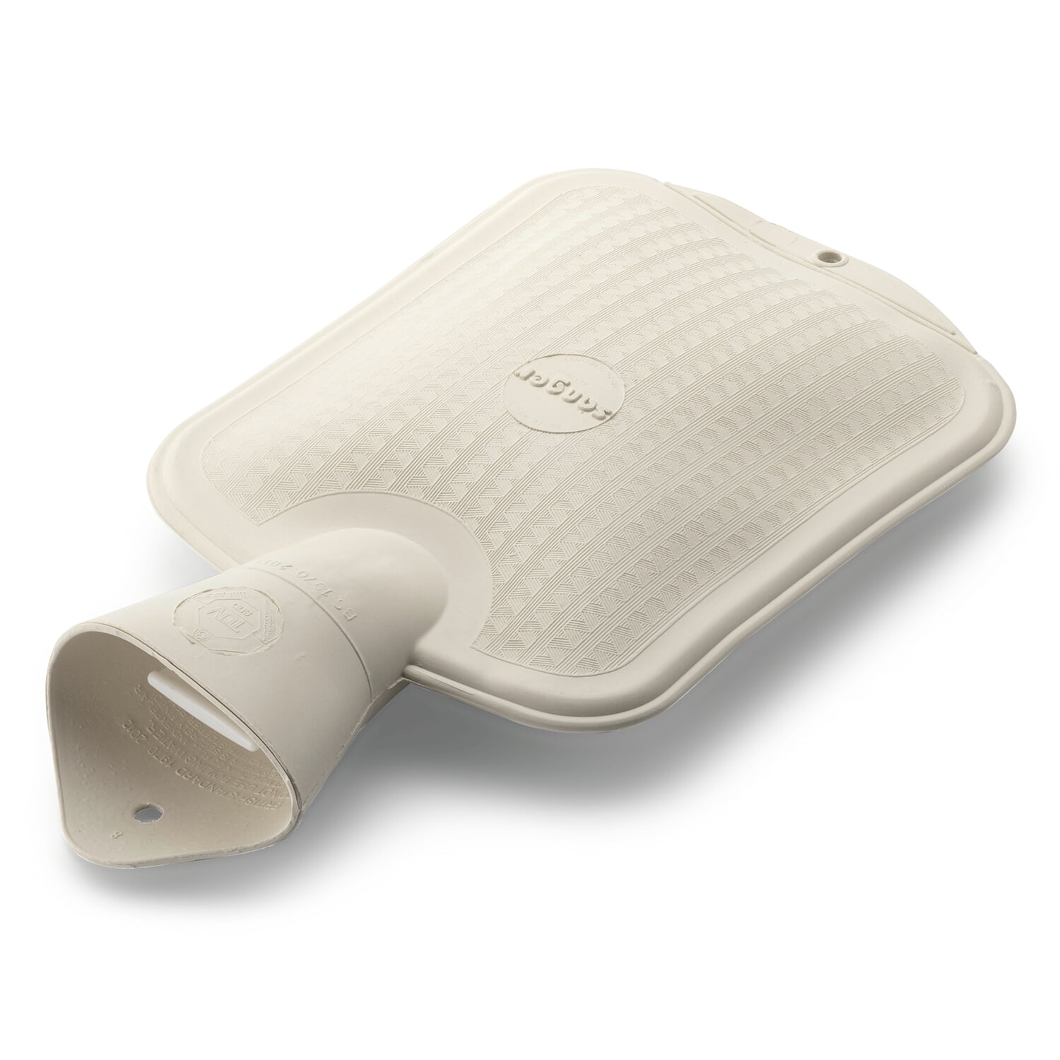 Hot Water Bottle Rubber White