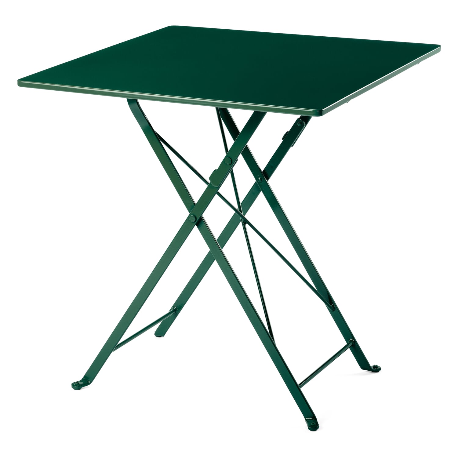 Folding balcony table steel square