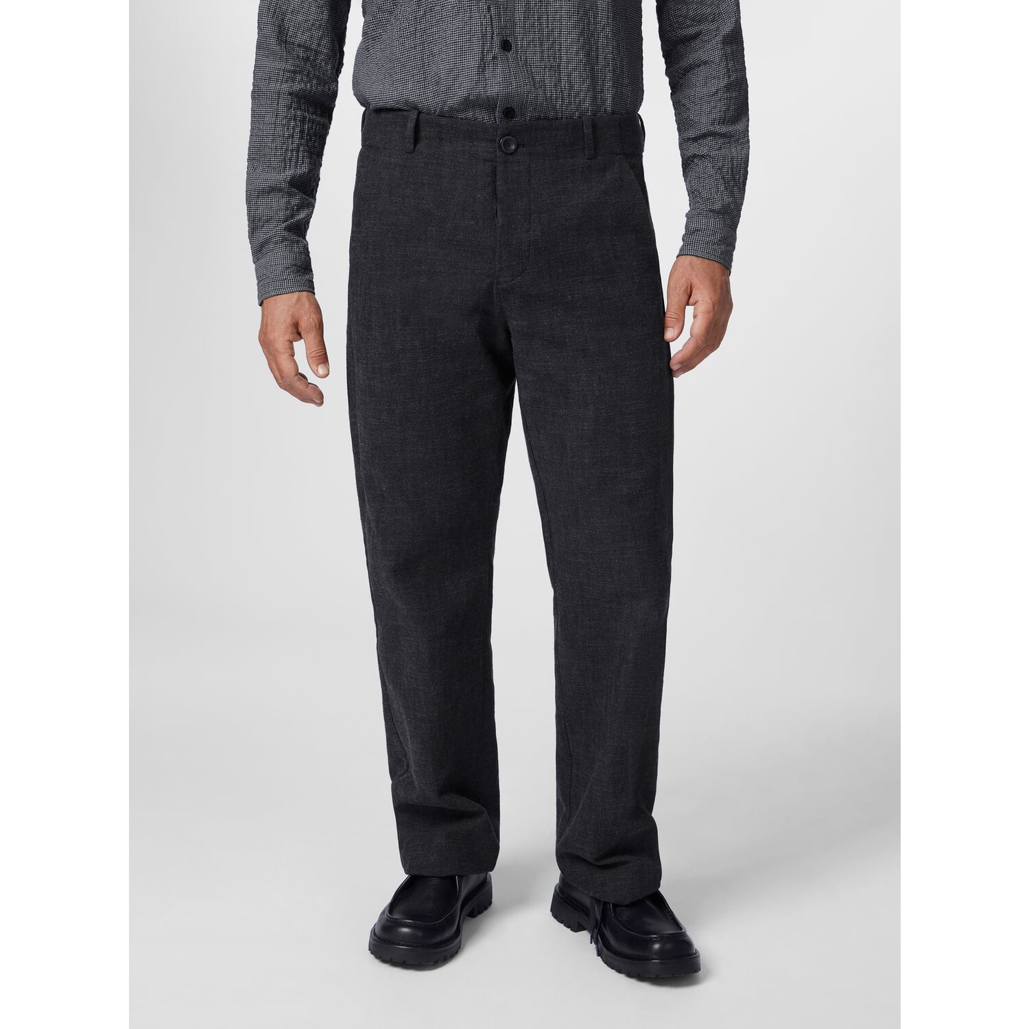 Men's button fly trousers