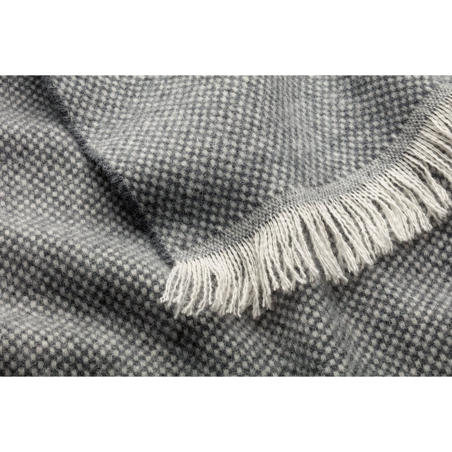 Lamb wool blanket panama weave