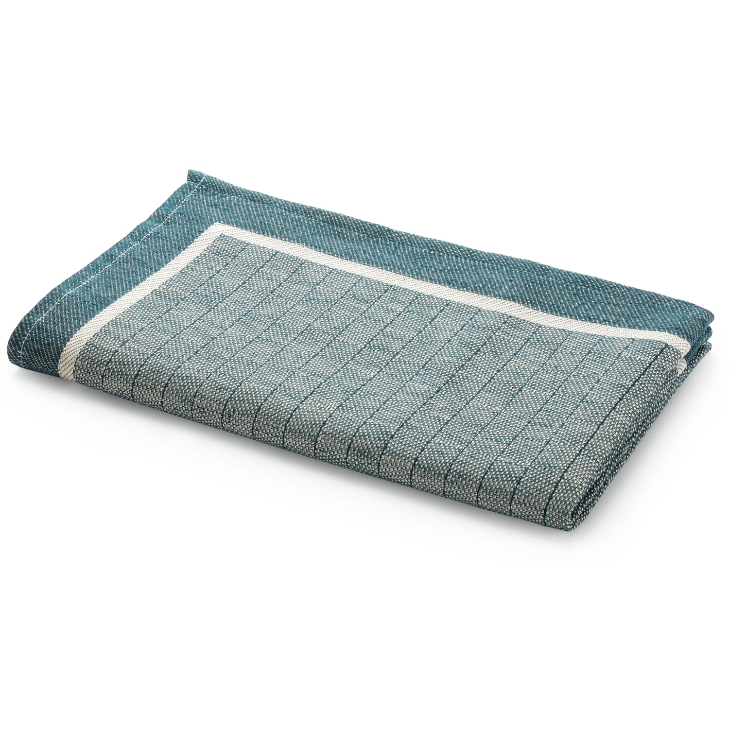 Tea towel half linen stripes