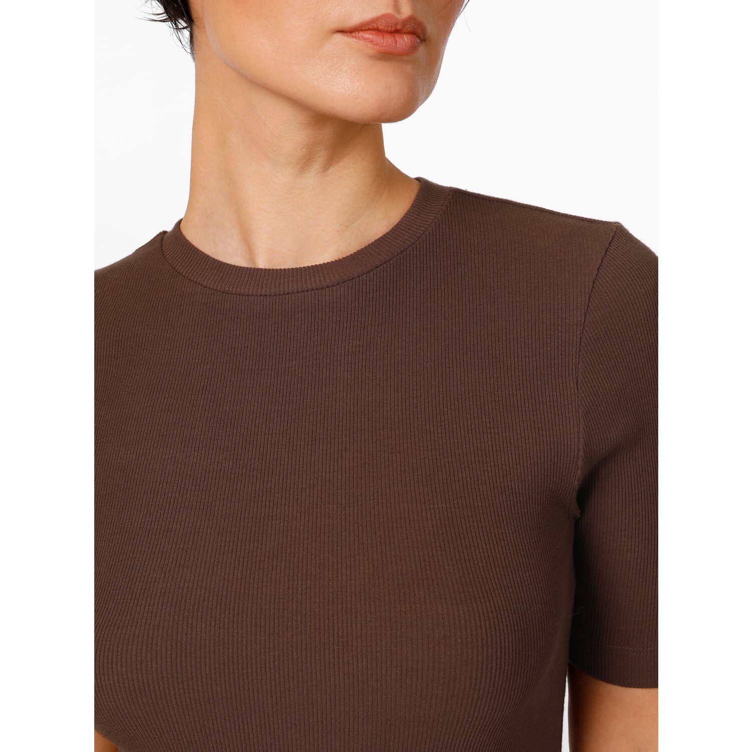 Ladies' ribbed T-shirt