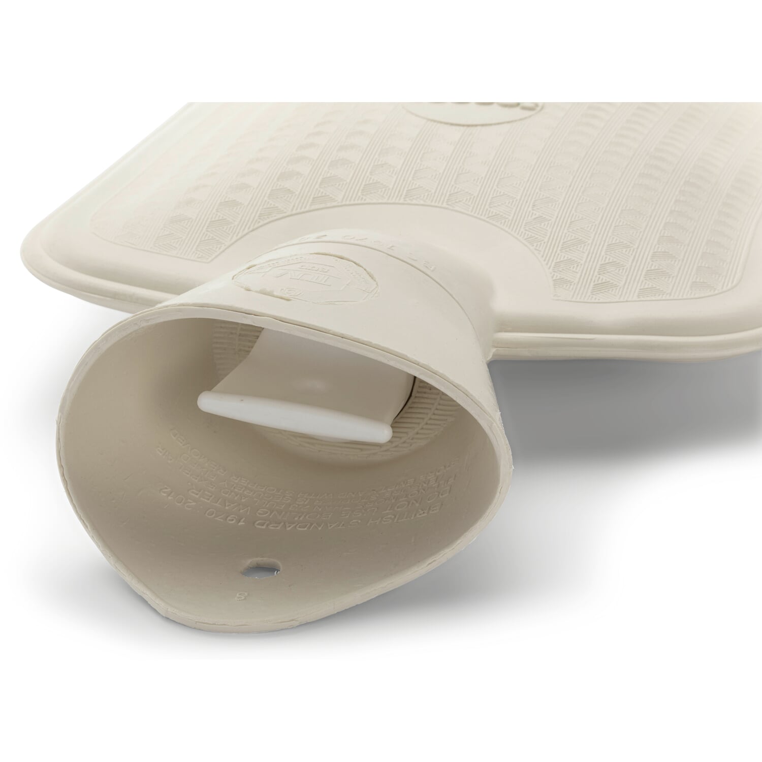 Hot Water Bottle Rubber White