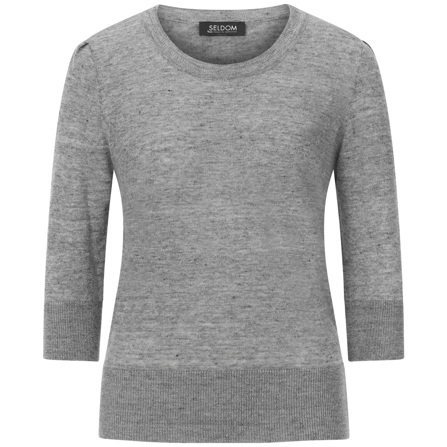 Ladies' knitted shirt three-quarter sleeve