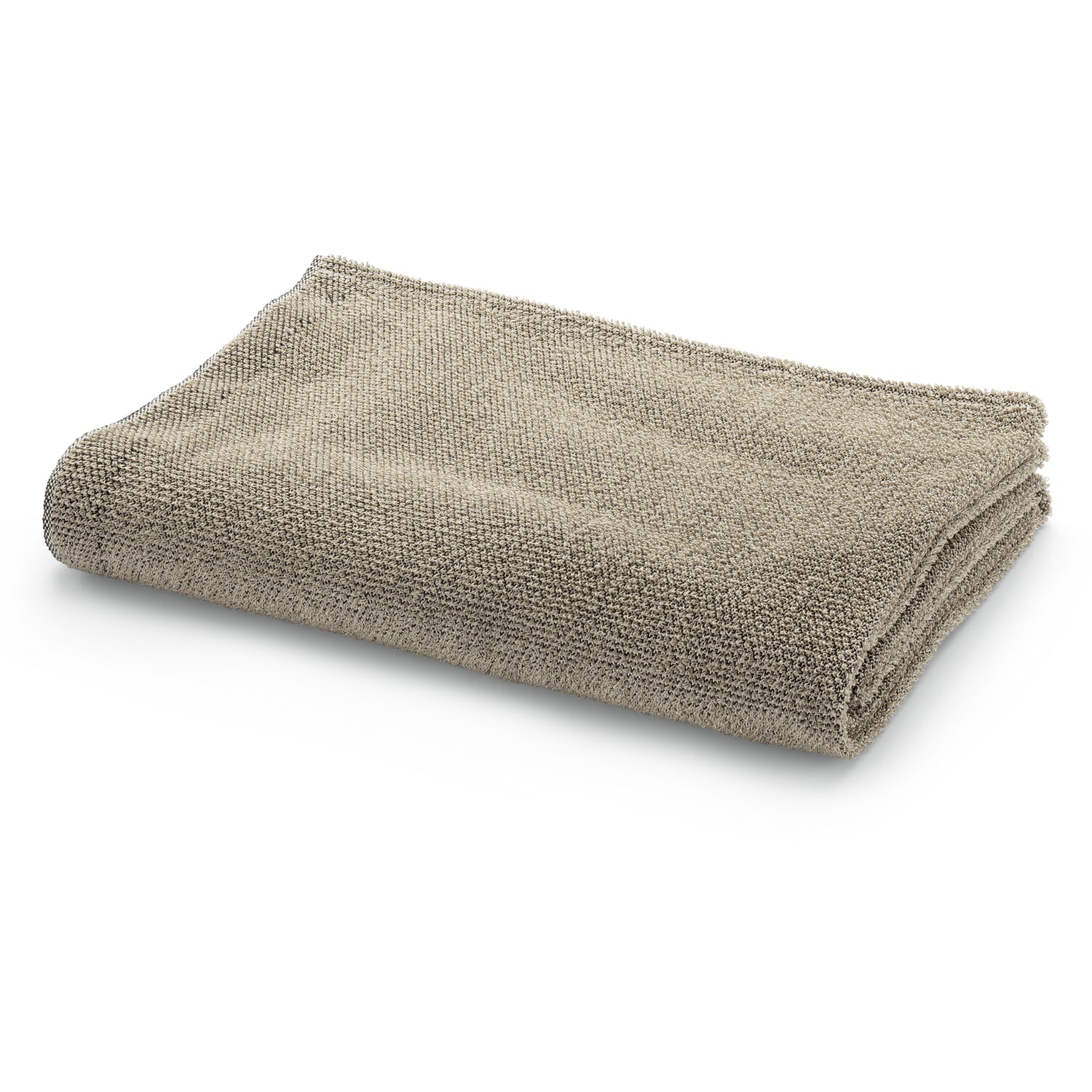 Towel linen terry black-nature