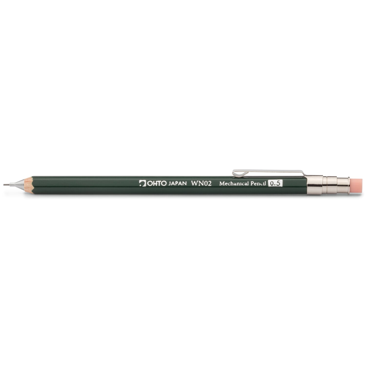 Mini mechanical pencil cedar wood 0.5 mm lead
