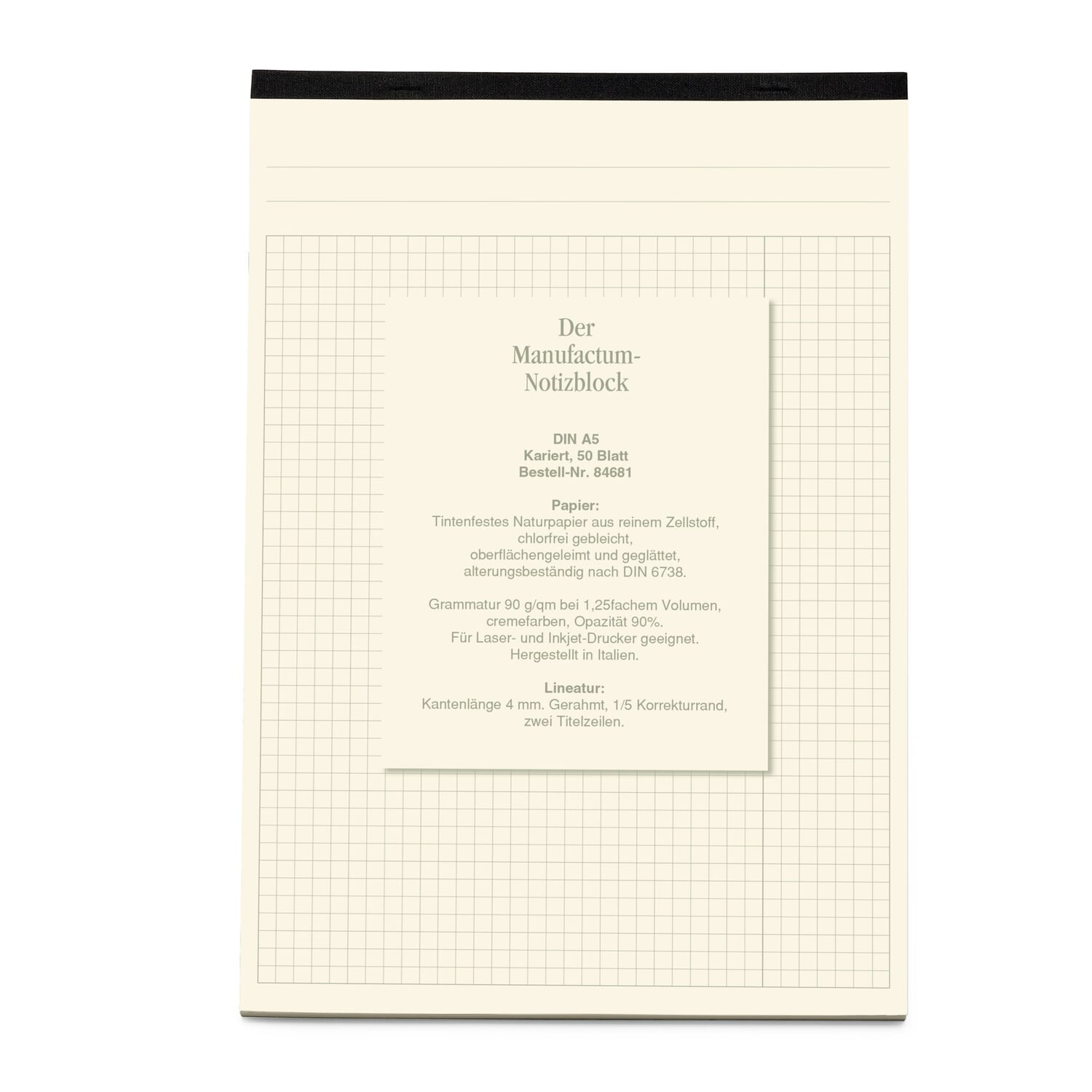 Manufactum notepad DIN A5