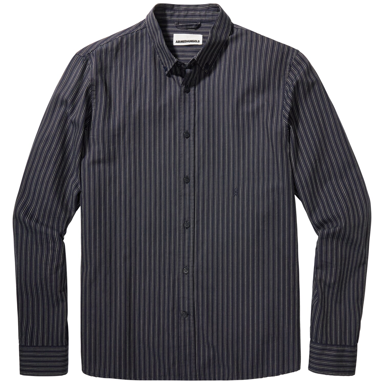 Mens shirt fine striped