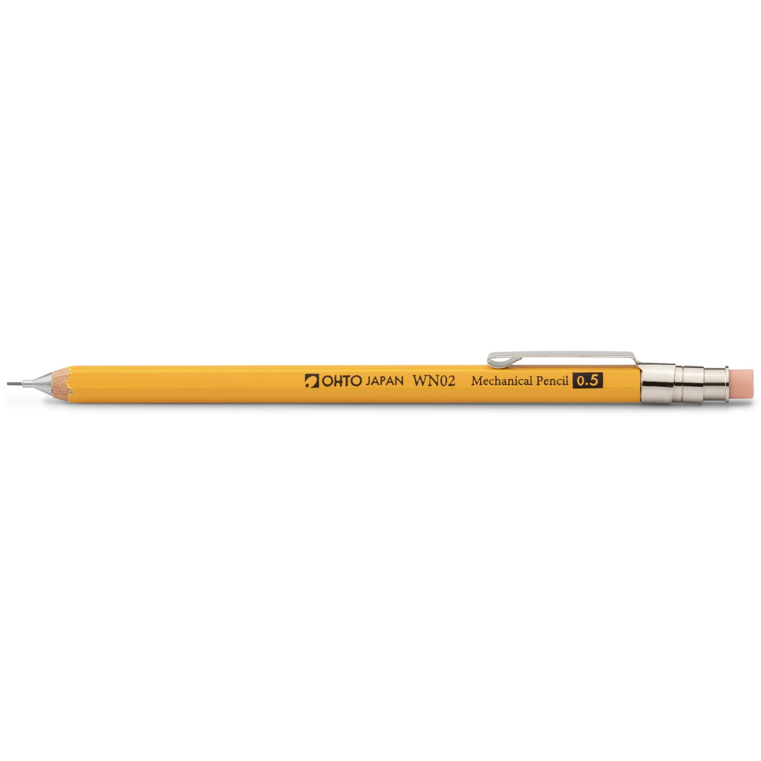 Mini mechanical pencil cedar wood 0.5 mm lead