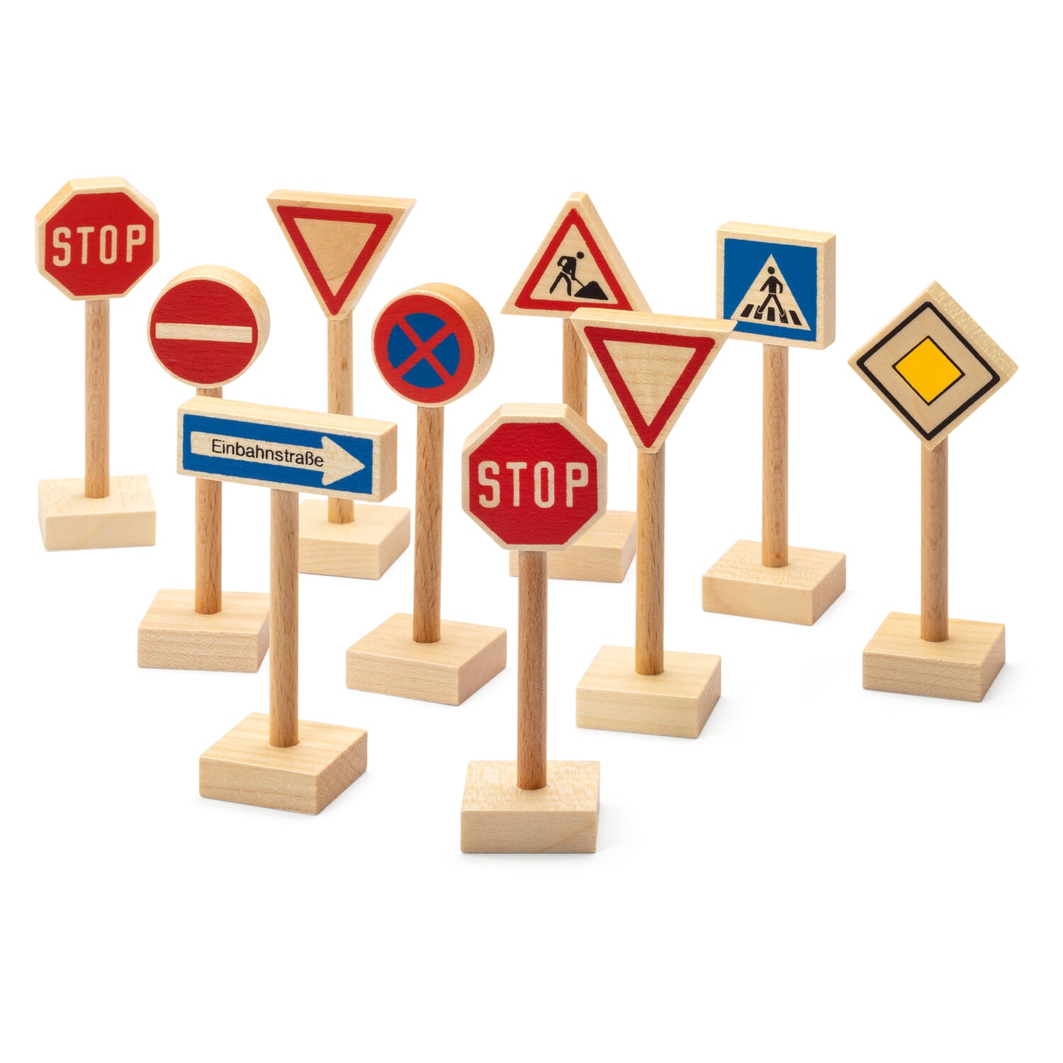 Set of traffic signs