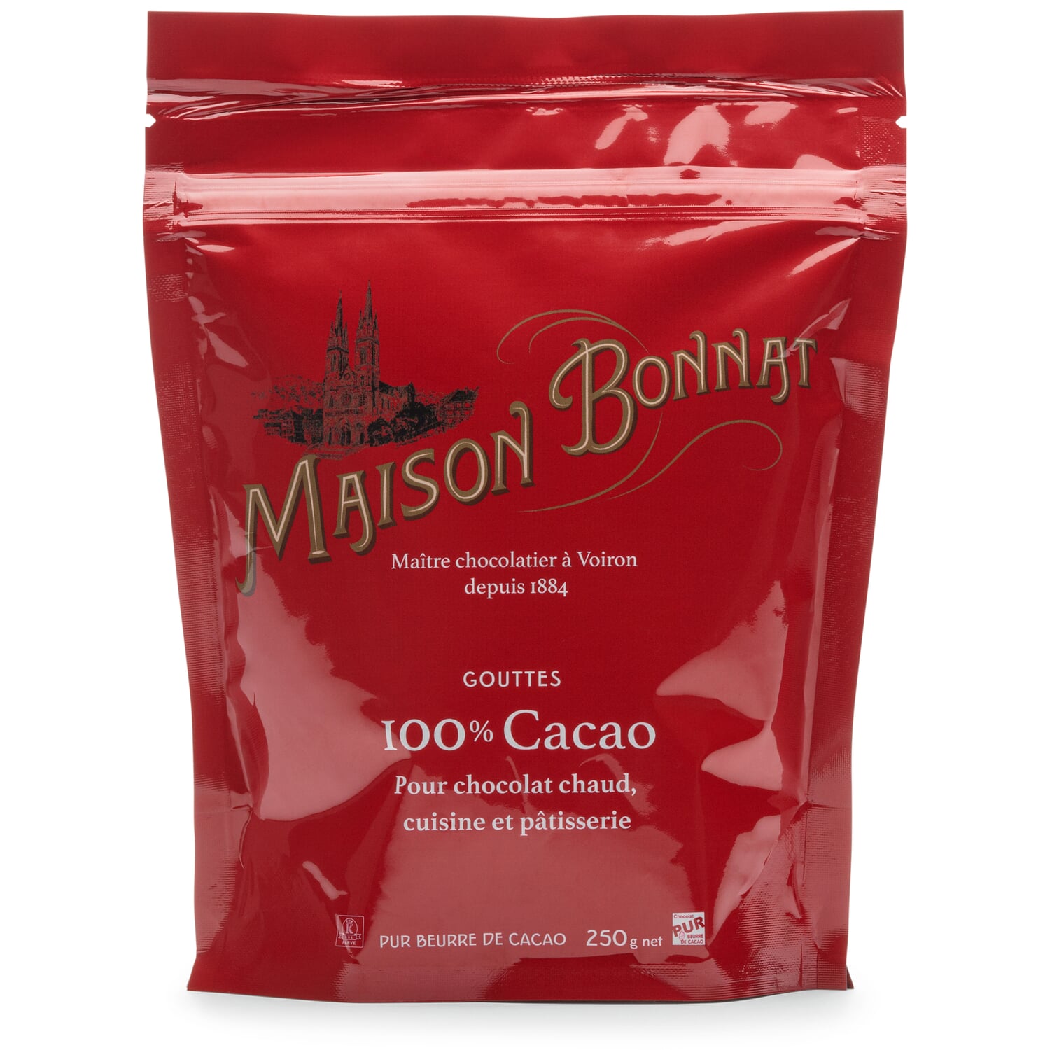 Bonnat chocolate drops 100% cocoa