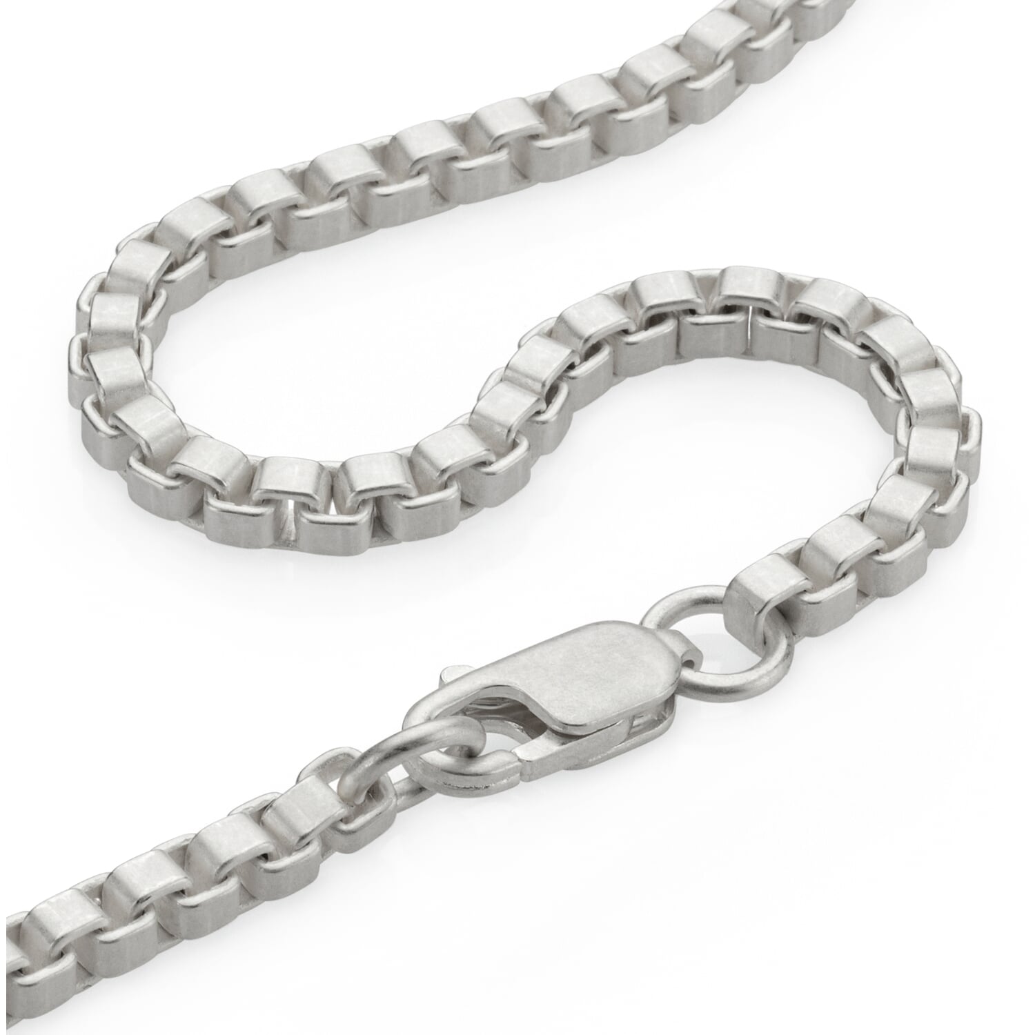 Venetian necklace, square, silver