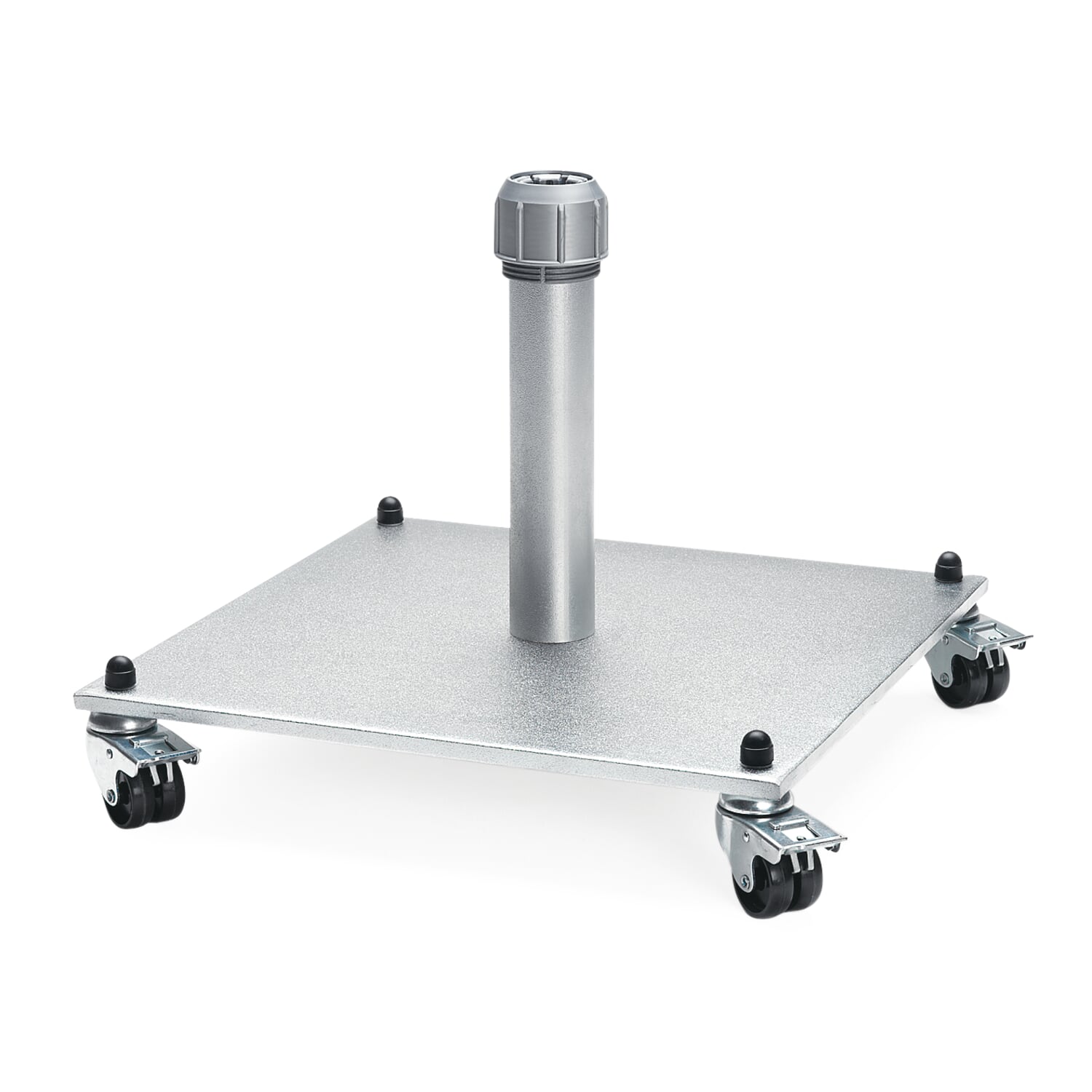 Double castor for parasol stand