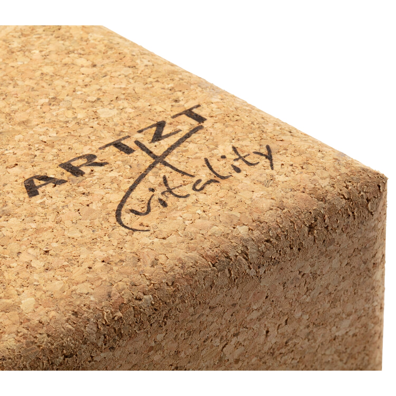 Cork yoga block