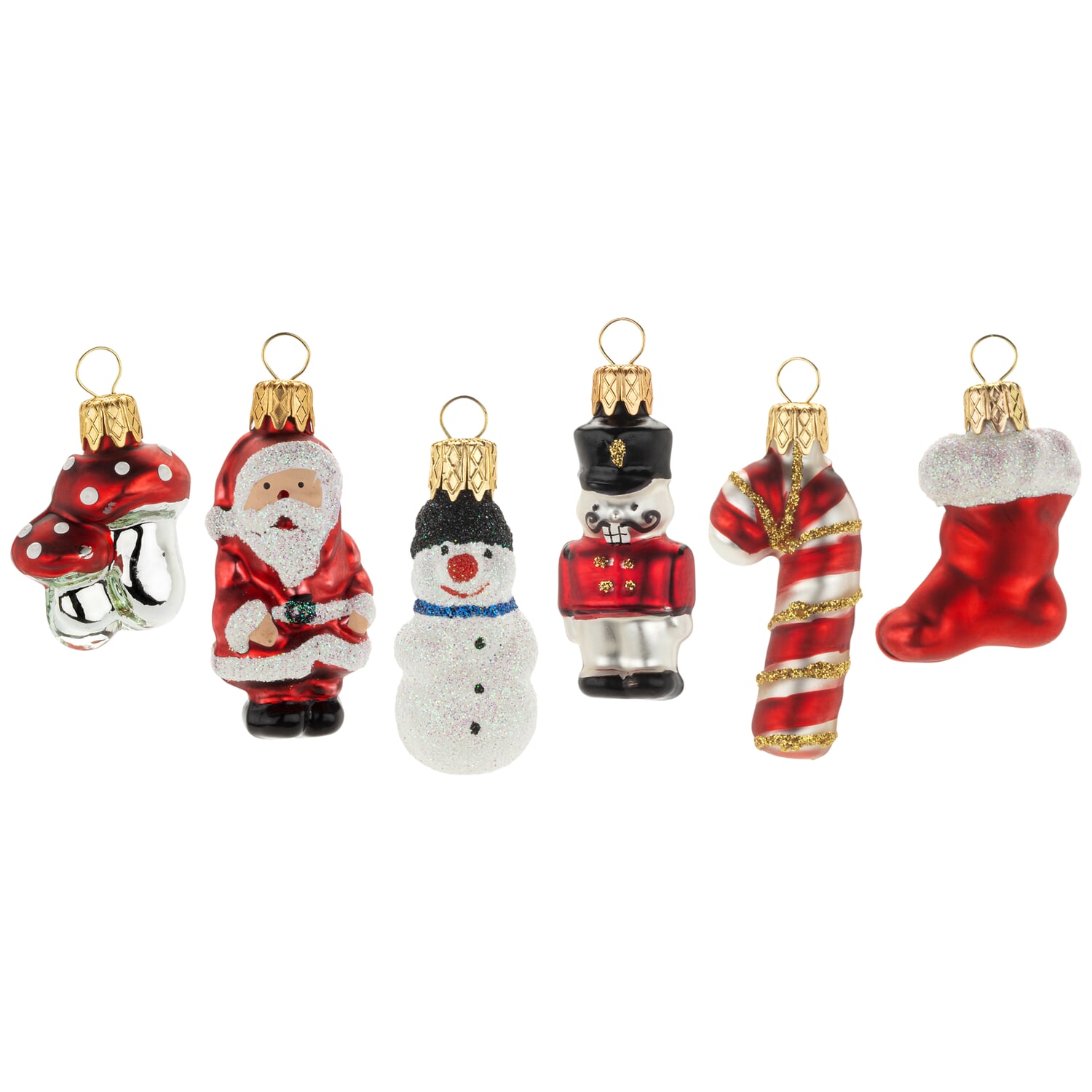 Lauscha glass Christmas figures mini