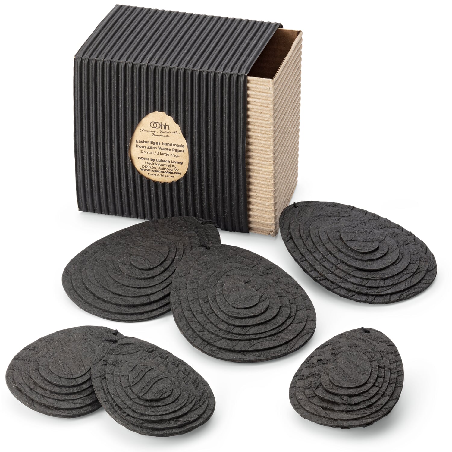 Easter eggs recycled paper