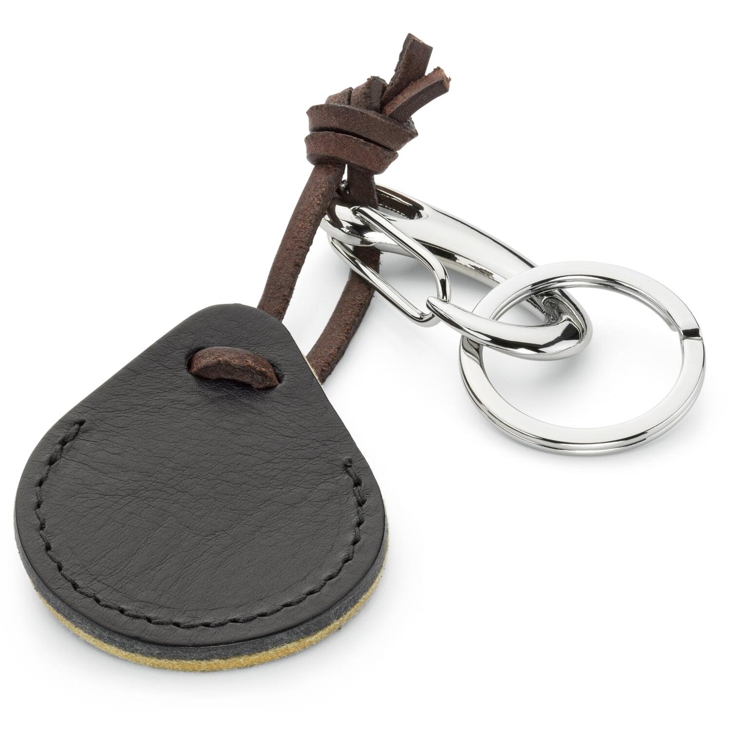 Airtag cover leather, olive-brown