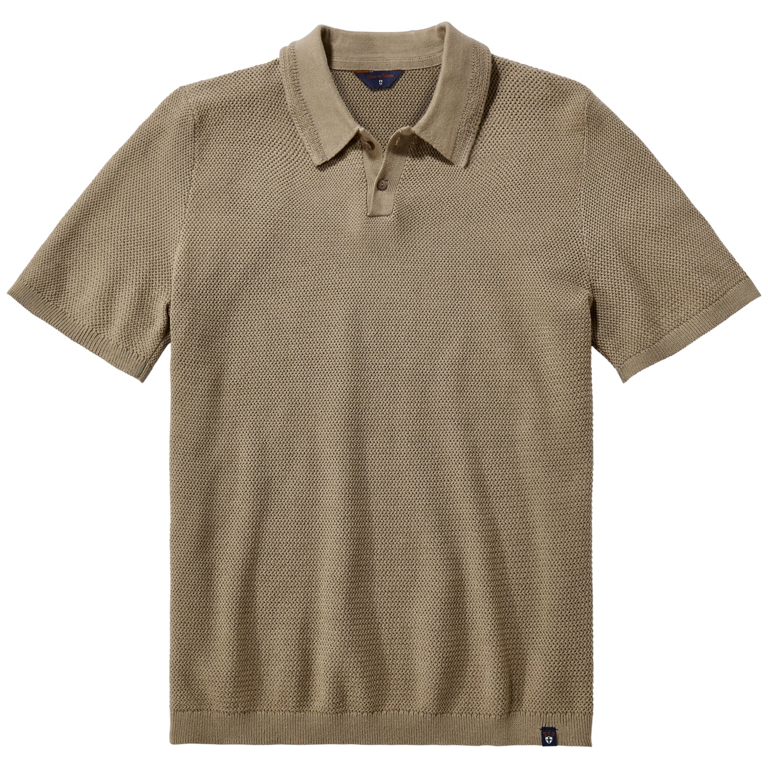 Knitted men's polo shirt