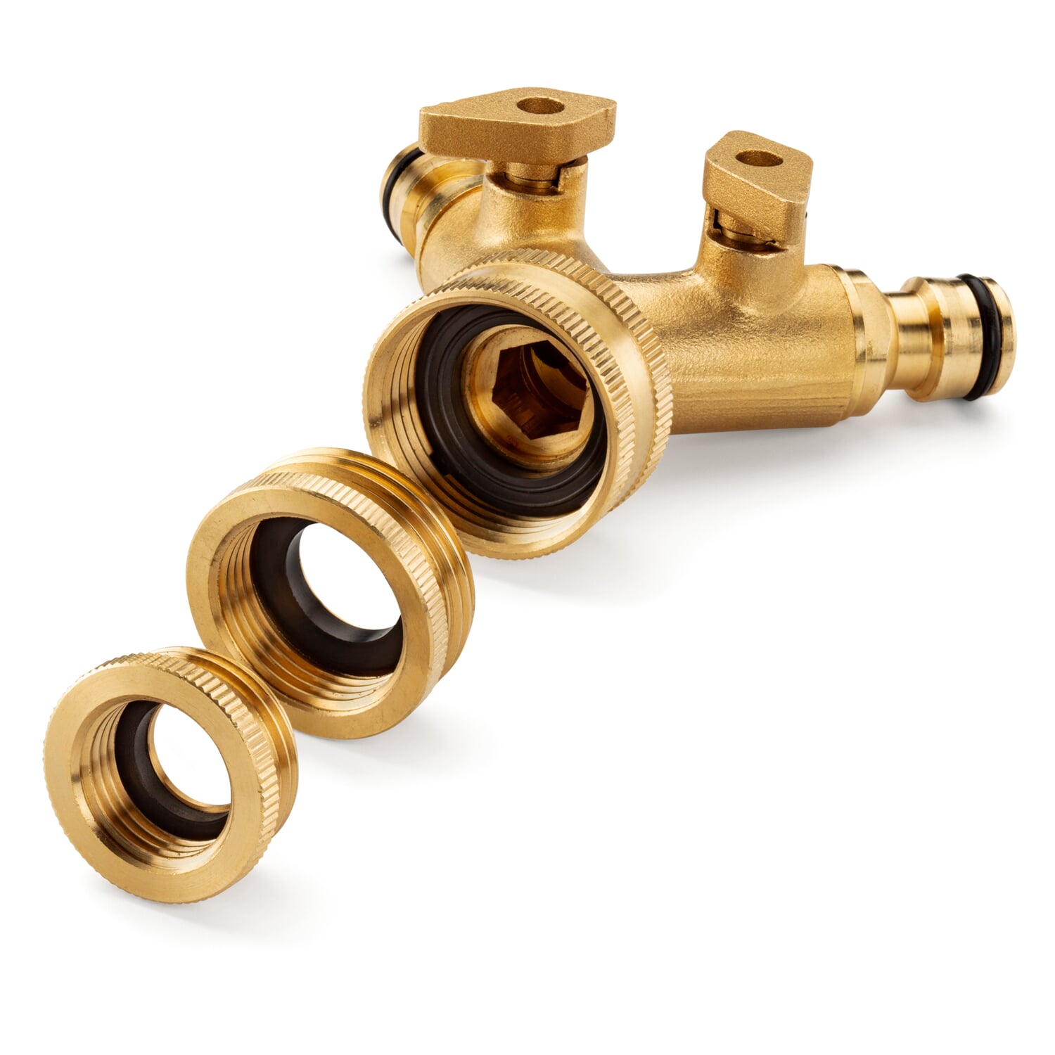 Two-way valve brass
