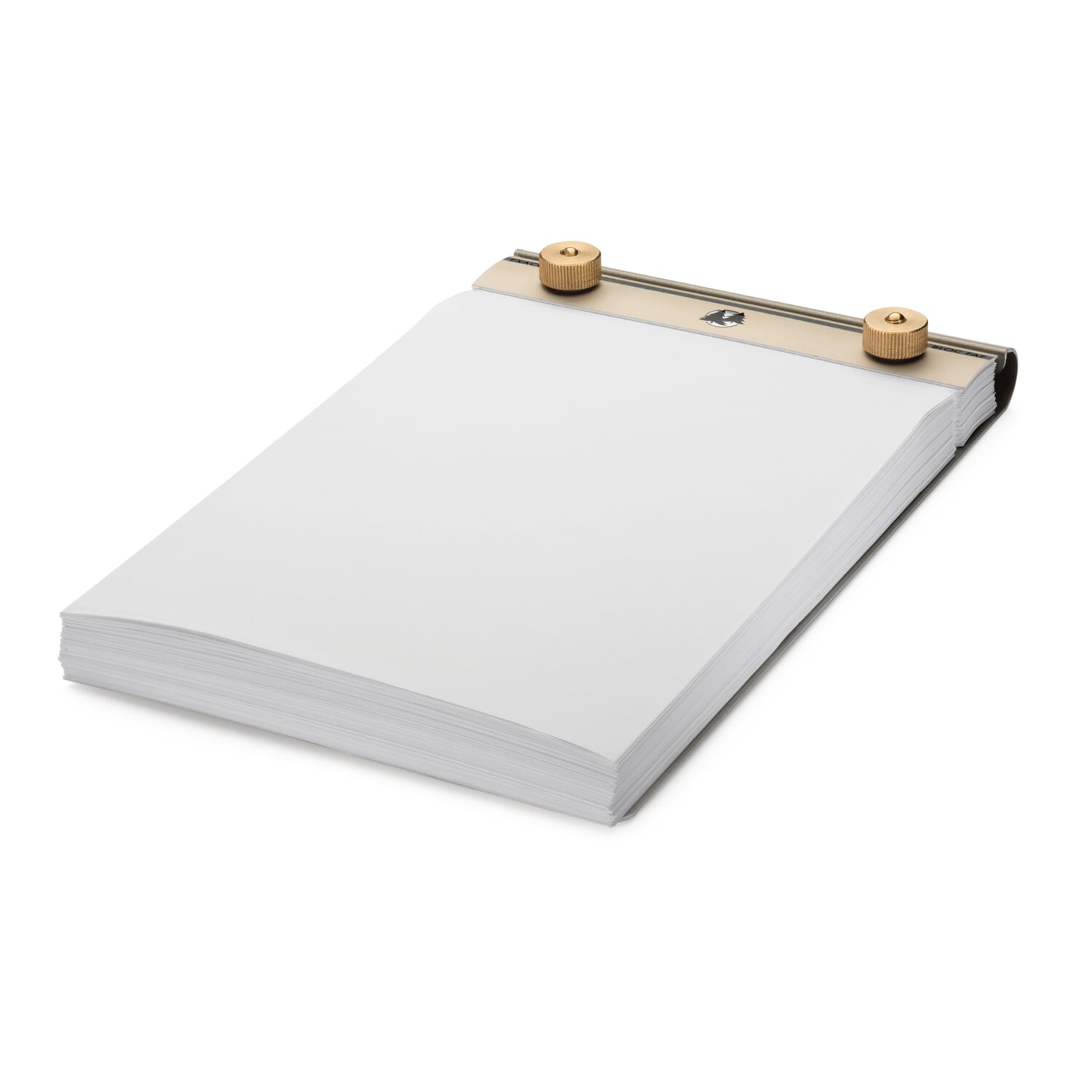 Notepad aluminum and brass