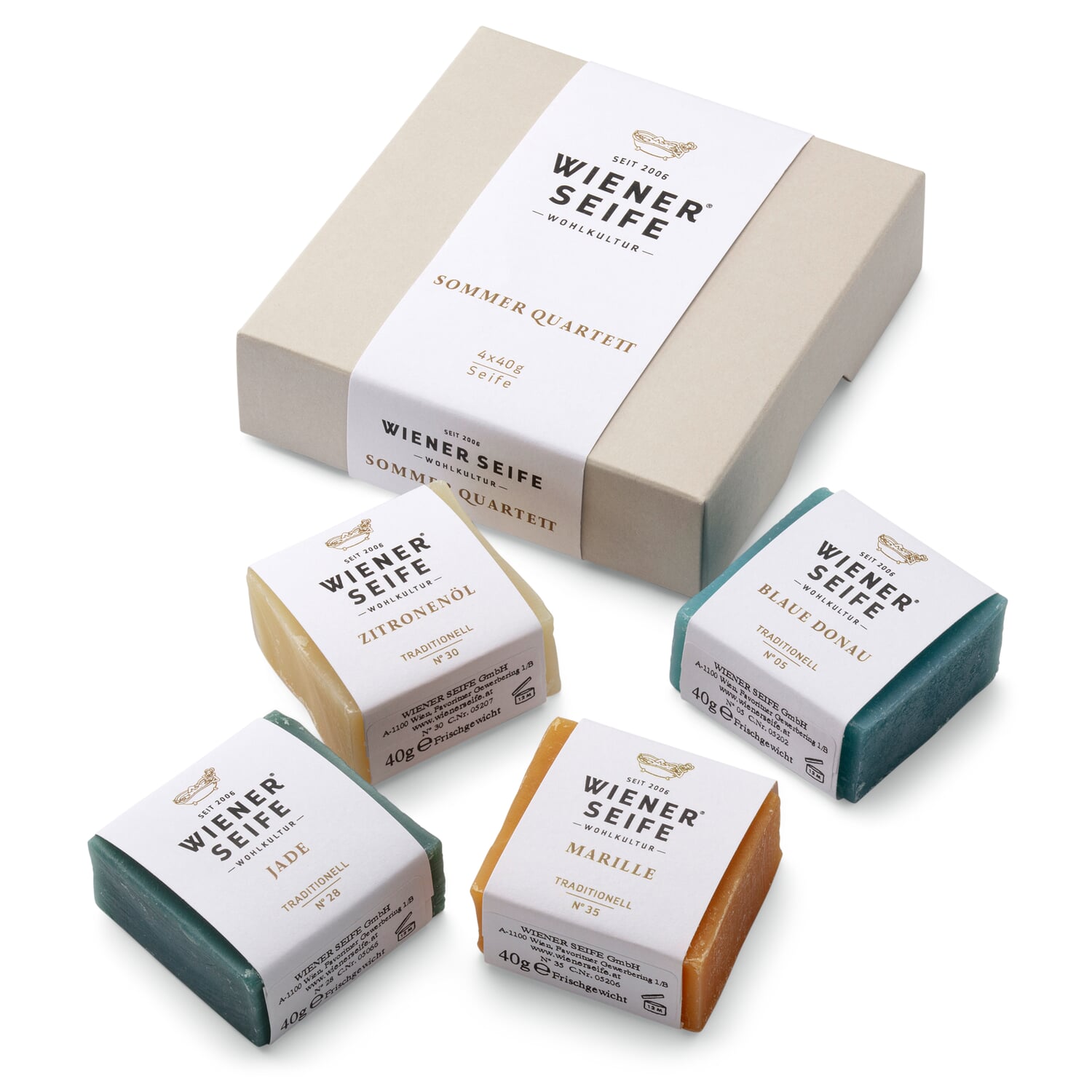 Gift set Wiener Seifen summer quartet