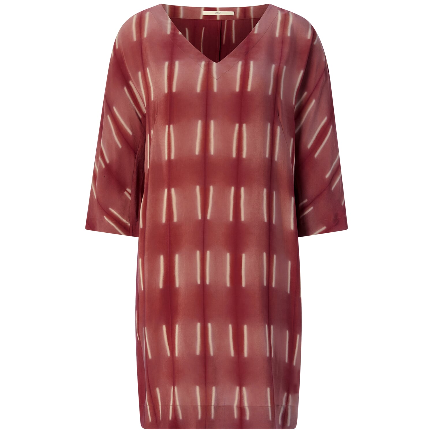 Ladies silk dress patterned