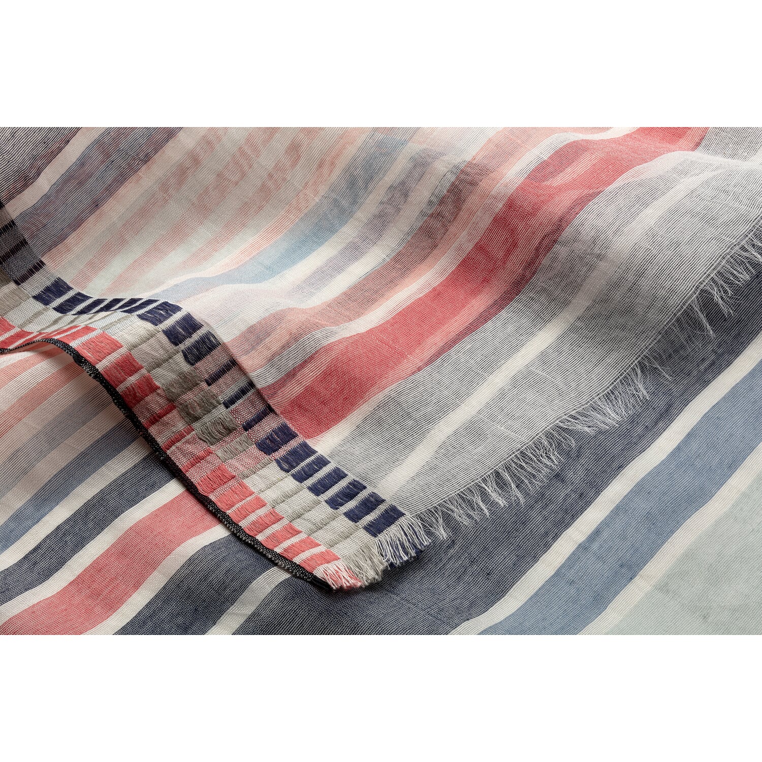 Ladies' scarf silk-cotton, multicolor