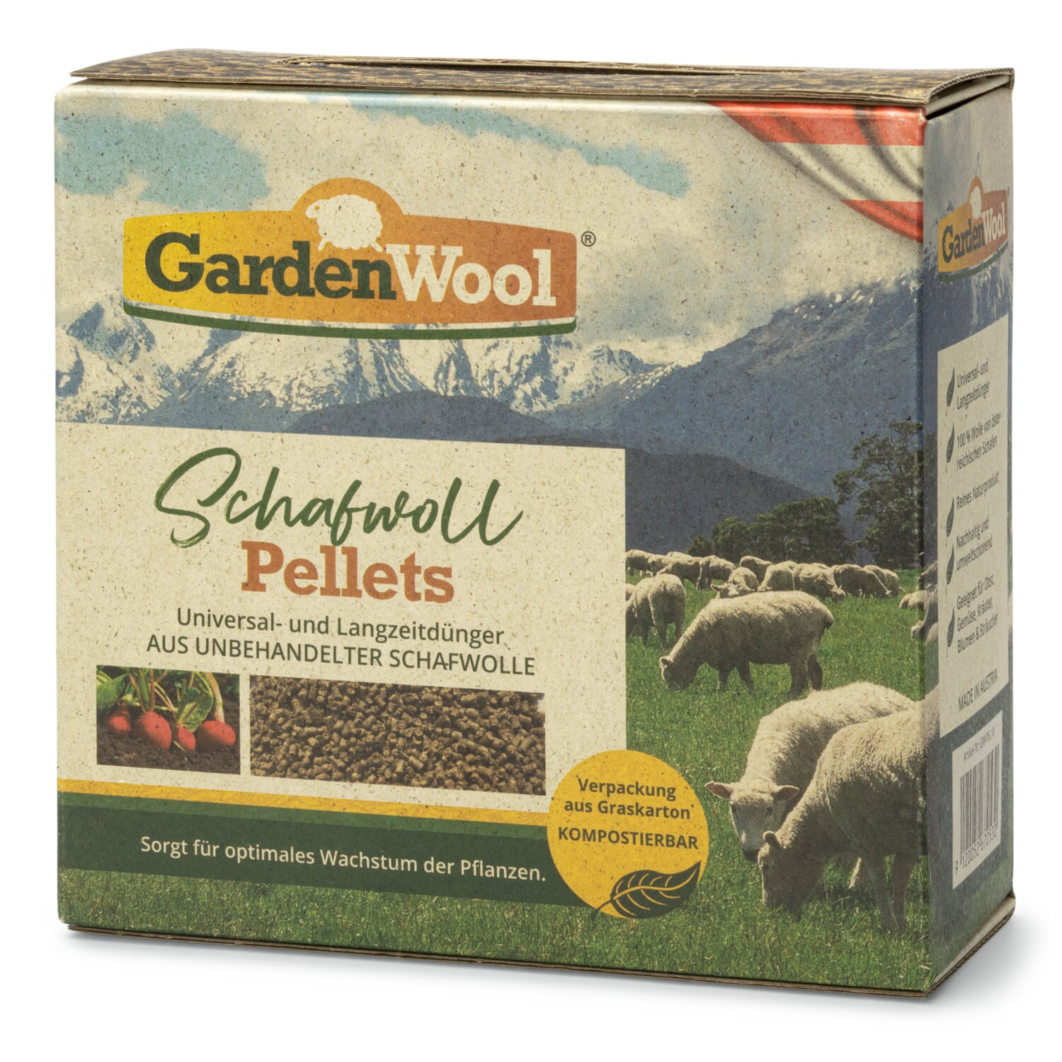 Organic fertilizer sheep wool pellets