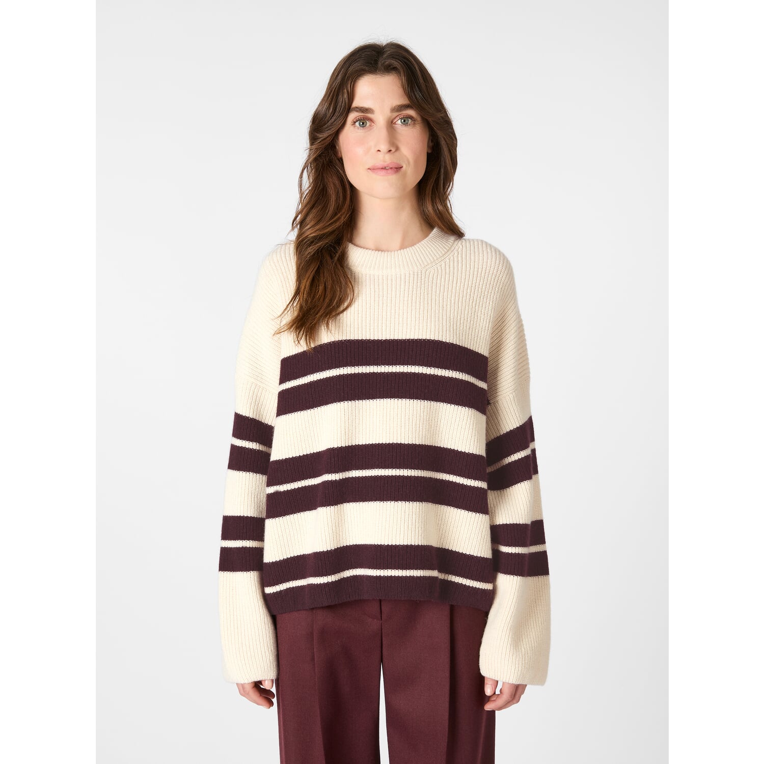 Women's striped sweater