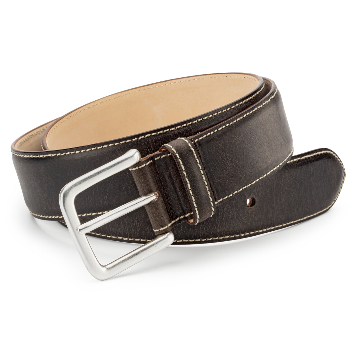 Belt bison leather