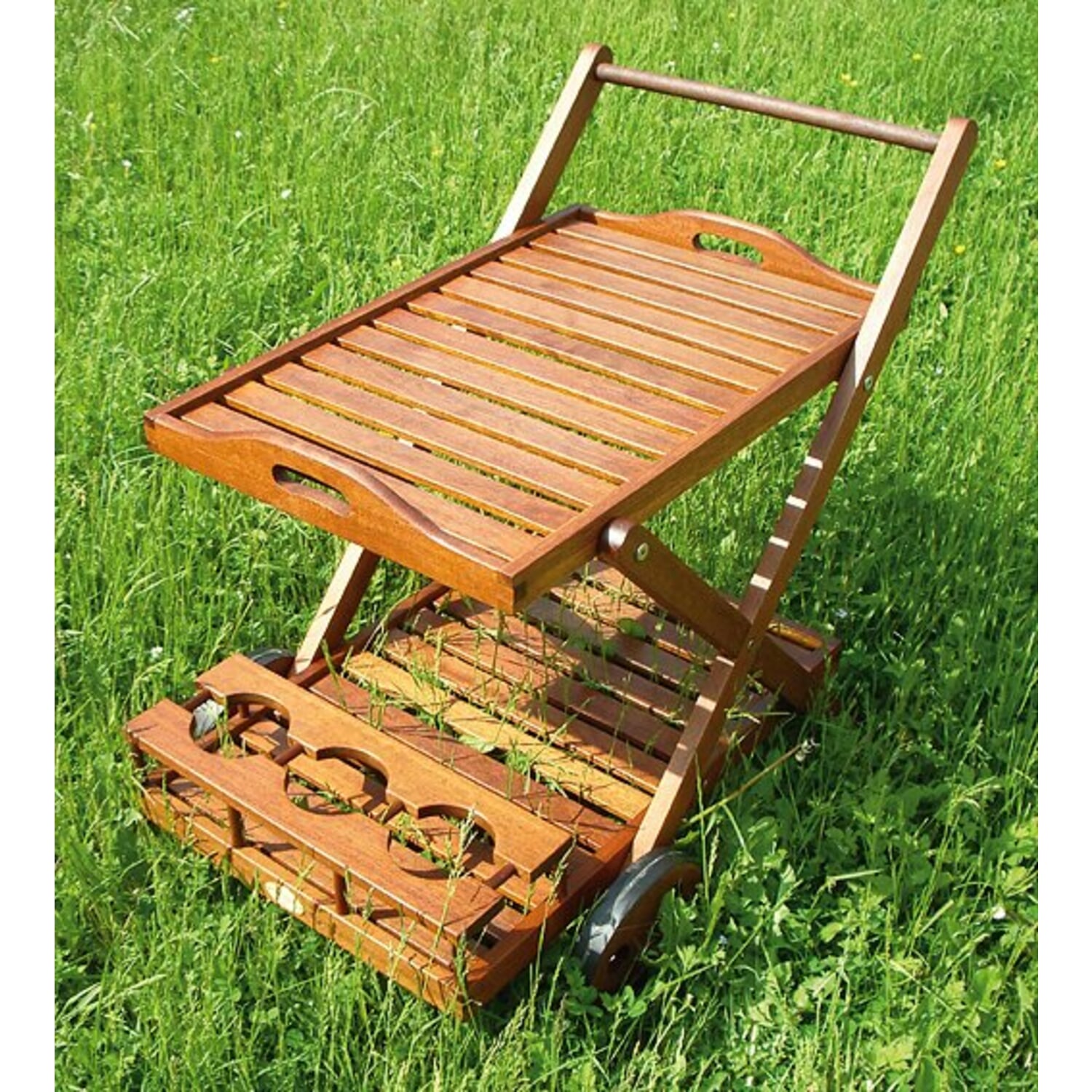 Care set wooden garden furniture