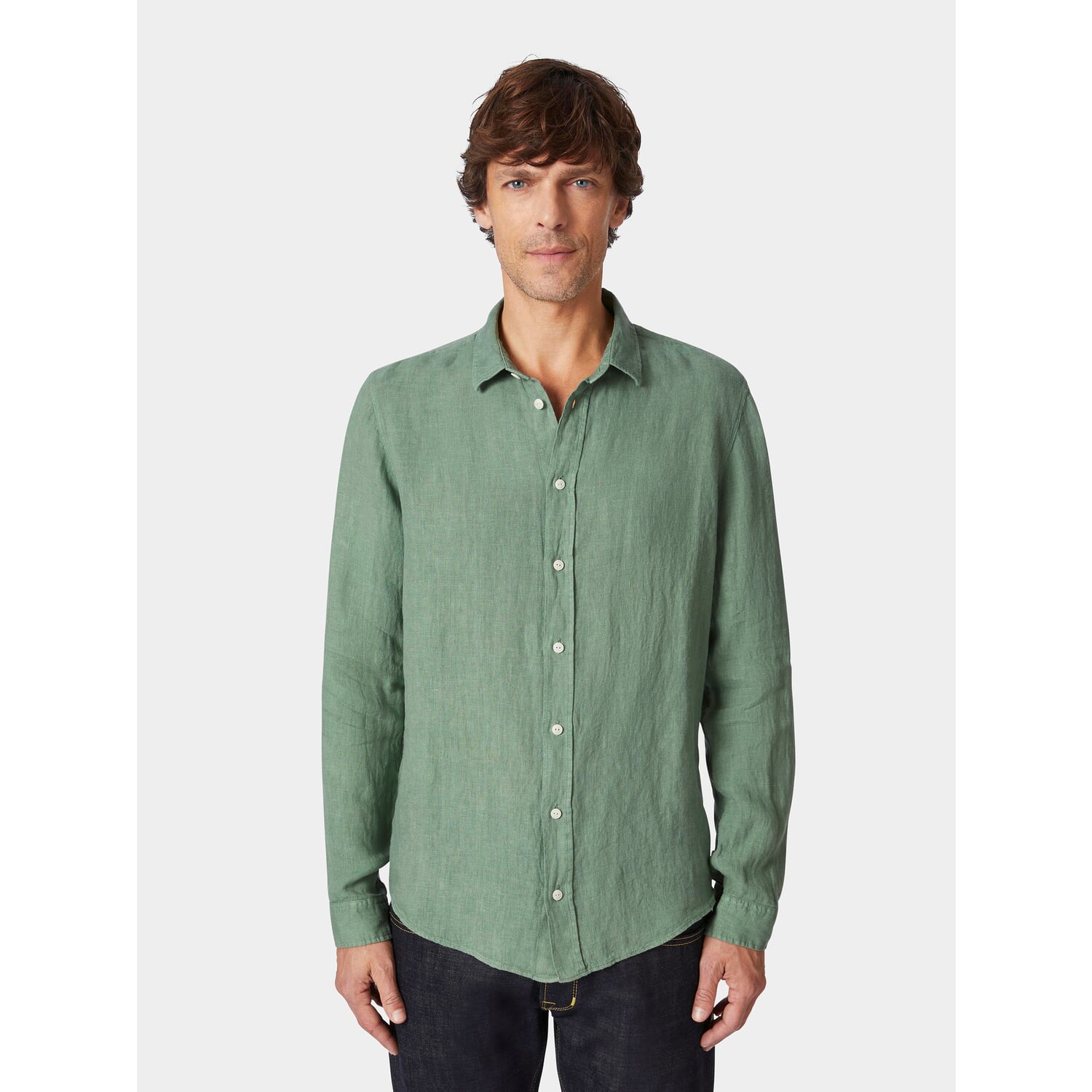 Men's linen shirt pre-washed